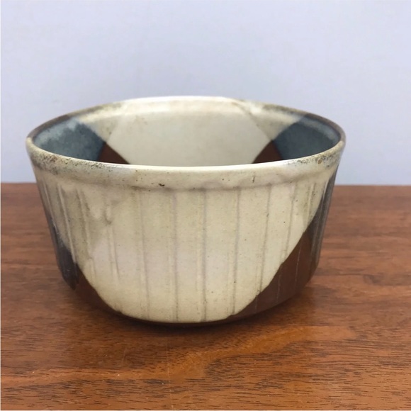 Vintage Pottery Craft Bowl Vessel MCM Glazed Stoneware - Made in USA - EUC - Picture 3 of 8